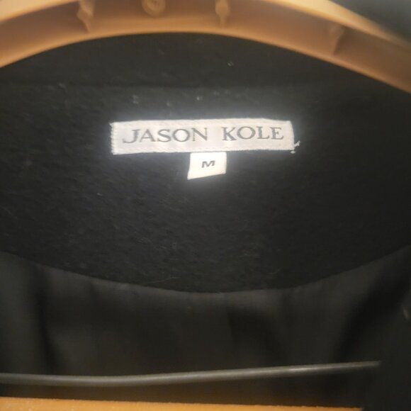 VTG Jason Kole Women’s Size MED Black Wool Double Breasted Warm Pea Coat Capsule - Picture 2 of 8